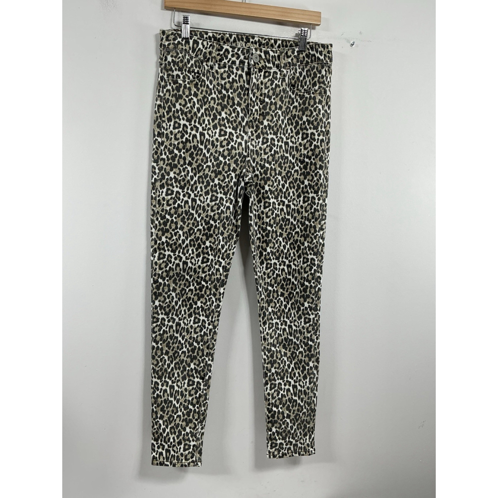 Womans Excellent Condition American Eagle Animal Print Jeans 10 R 0057/O-2